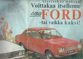 Yhtyneet Kuvalehdet mainos 1969 - Voittakaa Ford tai vaikka kaksi !