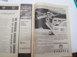 Auto ja Liikenne 1967 nr 6, sis. mm. seur. artikkelit / kuvat / mainokset; Kansikuva Peugeot 404 farmari / familiale, M/S Finlandia - maailman suurin autolautta,