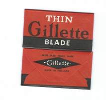Thin Gillette - partateräkääre sisällä partaterä
