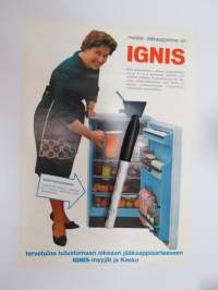 Ignis jääkaappi -myyntiesite / brochure