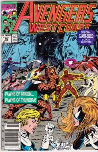 Avengers West Coast 1991 N:o 75 - Pawns of Arkon, Pawns of Thundra.