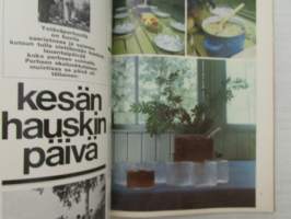 Kaunis Koti 1971 nr 4, sis. mm. seur. artikkelit / kuvat / mainokset; Tunnetko vanhat Jugend-kalusteesi, Irmeli ja Markus Visanti, katso sisältö tarkemmin kuvista.