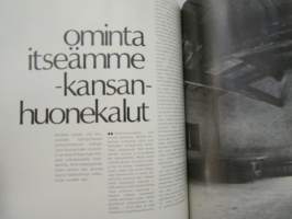 Kaunis Koti 1971 nr 8, sis. mm. seur. artikkelit / kuvat / mainokset; Taidetekstiilitaiteilijat Kai ja Li Englund - Eevi Matilainen - Oili Mäki - Maija