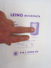 E. &amp; J. Leino Oy Muuripata -myyntiesite / water heating stove brochure