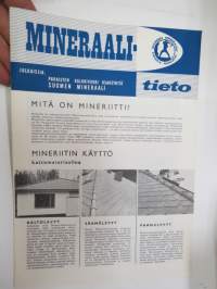 Mineraalitieto - PK Paraisten Kalkkivuori Oy - Suomen Mineraali - Mitä on mineriitti? - Mineriitin käyttö - -myyntiesite / sales brochure