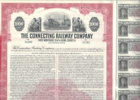 The Connecting  Railroad Company 1951 bond rautatie  - osakekirja