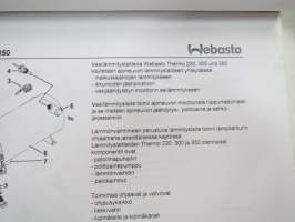 Webasto Thermo 230-350 Vesilämmityslaitteet -tekniset tiedot / ohjeita -water heater information / technical features
