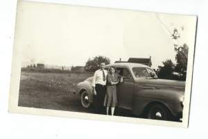 Terveiset Amerikasta 1946  - valokuva 7x11 cm