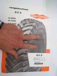 Kléber-Colombes G.C.5 rengas -myyntiesite / tire sales brochure