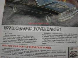 Chevrolet Camaro, Monza Spyder, Corvette, El Camino 1979 -myyntiesite