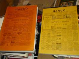 Hangö i tiden 1920-1929 +1930-1939  bjuder på Hangös historia via artiklar, notiser, annonser och bilder från lokaltidningens gamla årgångar. Hanko historiaa