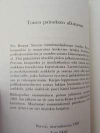Bibliografia Borgoensis - Över litteratur som berör Borgå stad och landskommun / Luettelo - Porvoon kaupunkia ja maaliskuntaa koskevasta kirjallisuudesta