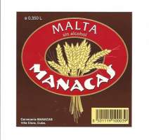 Malta Manacas - olutetiketti
