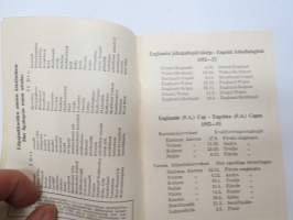 Veikkaajan sarjakirja 1952-53 -series book of the football betting / pools
