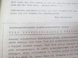 Släkt och Hävd nr 8 - organ för släktforskarna i Terjärv -Teerijärven sukututkijain julkaisu -local genealogical studies