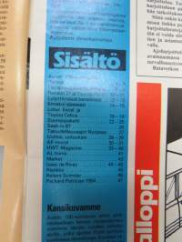 Moottori 1986 nr 9, sis. mm. seur. artikkelit / kuvat / mainokset; Auton synttärit Porissa - Auto 100 v. Maanteiden ritarit Forssassa, Suomen tehokkain