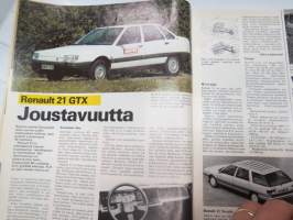 Moottori 1986 nr 9, sis. mm. seur. artikkelit / kuvat / mainokset; Auton synttärit Porissa - Auto 100 v. Maanteiden ritarit Forssassa, Suomen tehokkain