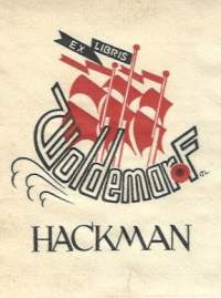 Woldemar  F Hackman  - Ex Libris