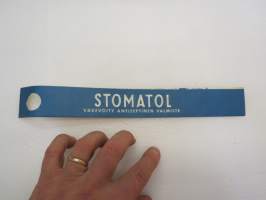 Stomatol - Väkevöity antiseptinen valmiste, pakkaukseen kiinnitettäväksi tarkoitettu käyttöohje / tuoteseloste -medicine instructions