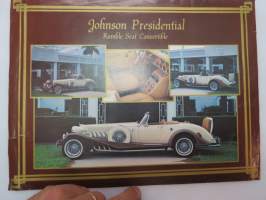 Johnson Presidential Rumble Seat Convertible -sales brochure / myyntiesite