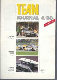 Team Journal 1988 nr 4 / lehti Opel Euroservice - huollon ja varaosavaraston työntekijöille