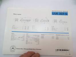 Mercedes-Benz L/LK 327 S kuorma-auto -myyntiesite / brochure