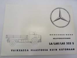 Mercedes-Benz L/LK/LS 322 120 hv kuorma-auto -myyntiesite / brochure