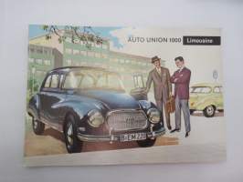 Auto Union 1000 Limousine -myyntiesite -brochure