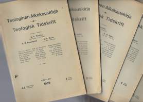 Teologinen Aikakauskirja 1939; 1,2,3,4 ja 5 vihko sekä 1956/6  yht 6 kpl