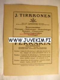 Svenska Teatern Program 1922-23 nr 12 -käsiohjelma