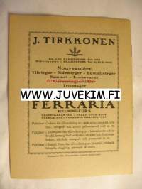 Svenska Teatern Program 1922-23 nr 11 -käsiohjelma