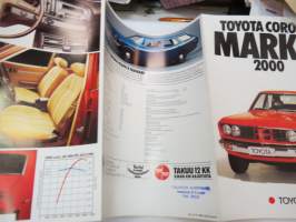 Toyota Corona Mark II 2000 -myyntiesite / sales brochure