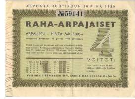 Raha-arpa  1950 / 4  arpa
