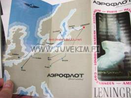 Aeroflot Soviet airlines Leningrad -matkaesite