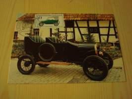 1911 Wanderer-Puppchen, vanha auto, 1982, Saksa, maksikortti, FDC. Hieno esim. lahjaksi. Katso myös muut kohteeni mm. noin 1 500 erilaista ulkomaista