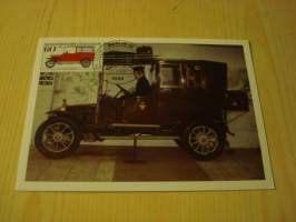1913 Adler Limousine, vanha auto, 1982, Saksa, maksikortti, FDC. Hieno esim. lahjaksi. Katso myös muut kohteeni mm. noin 1 500 erilaista ulkomaista