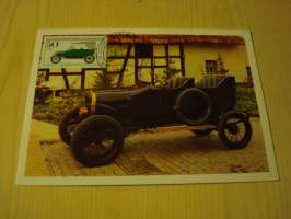 1911 Wanderer-Puppchen, vanha auto, 1982, Saksa, maksikortti, FDC. Hieno esim. lahjaksi. Katso myös muut kohteeni mm. noin 1 500 erilaista ulkomaista