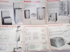 Kastor tuotteet 1971 -myyntiesite / brochure