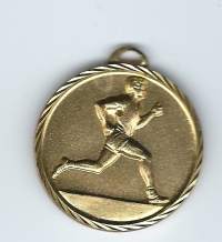 Juoksu palkintomitali kulta  - mitali
