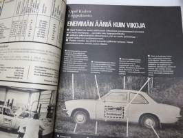 Tuulilasi 1974 nr 11, sisältää mm. seur. artikkelit / kuvat / mainokset; Kansikuva &quot;Sammutintesti&quot;, Karu korvenkulkija UAZ 469 B esittely, Vuokra-autolla