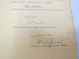Suojeluskuntain Yliesikunta / Littoisten Osakeyhtiö 14.5.1920 -asiakirja / document
