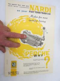 Nardi on your Fiat 1300/1500 gear shift lever conversion -myyntiesite / brochure