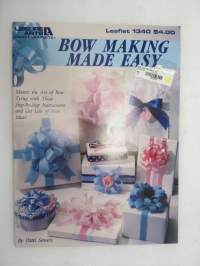 Bow making made easy - Master the art of bow tying with these step-by-step instructions... -koristerusettien ja solmukkeiden teko, englanninkielinen havainnollinen