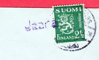 Postipysäkkileima Jaara, 1947 ()