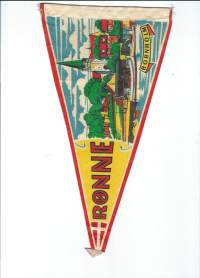 Ronne Bornholm - matkailuviiri  n 27x15 cm