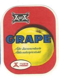 Aura Grape  -  juomaetiketti