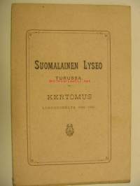 Suomalainen Lyseo Turussa. Kertomus lukuvuodelta 1895-1896