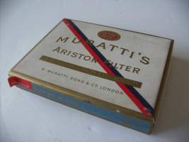 Muratti´s Ariston Filter  -  tyhjä tupakka-aski, tuotepakkaus