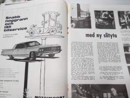 Motor 1963 nr 8, innehåller bl a följande artiklar / bilder / reklam; I pärmbild Simca 1300, Semperit Favorit ringar, Ovarsamhet i korsning, Månadens bilist -