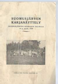 Suomusjärven Karjanäyttely 1929  - käsiohjelma